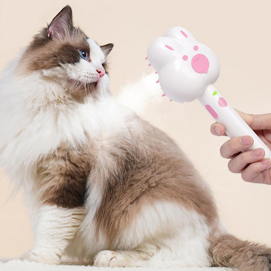 Cat Steam Brush – Gentle Grooming & Shedding Solution.😻√√