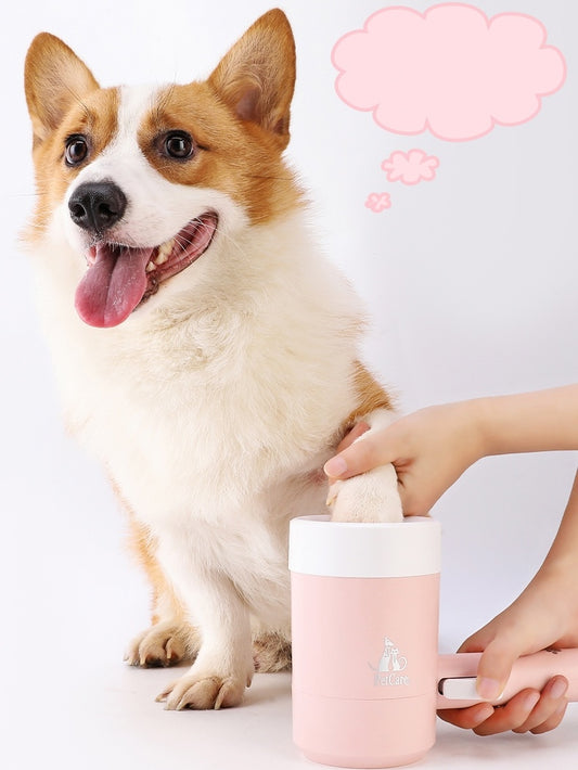 Dog & Cat Paw Cleaner Cup – Gentle Silicone Foot Washer√√