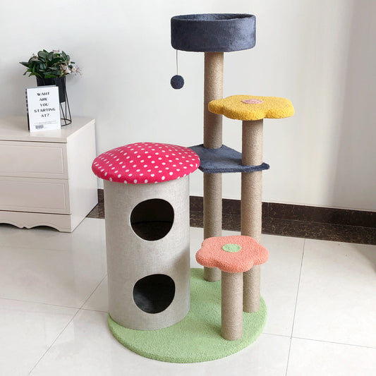 🐾 Cat Tower & Scratch Board – Fun Climbing Tree Your Kitty Will Love√√