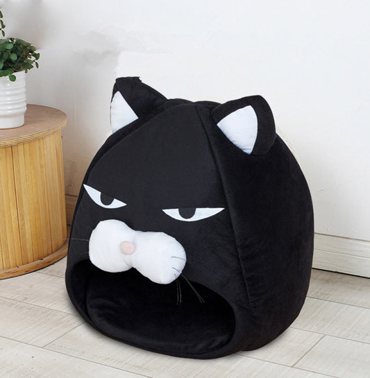 Cozy Cat Bed & Litter Mat – Your Kitty’s Favorite Spot.