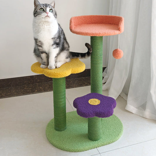 🐾 Cat Tower & Scratch Board – Fun Climbing Tree Your Kitty Will Love√√