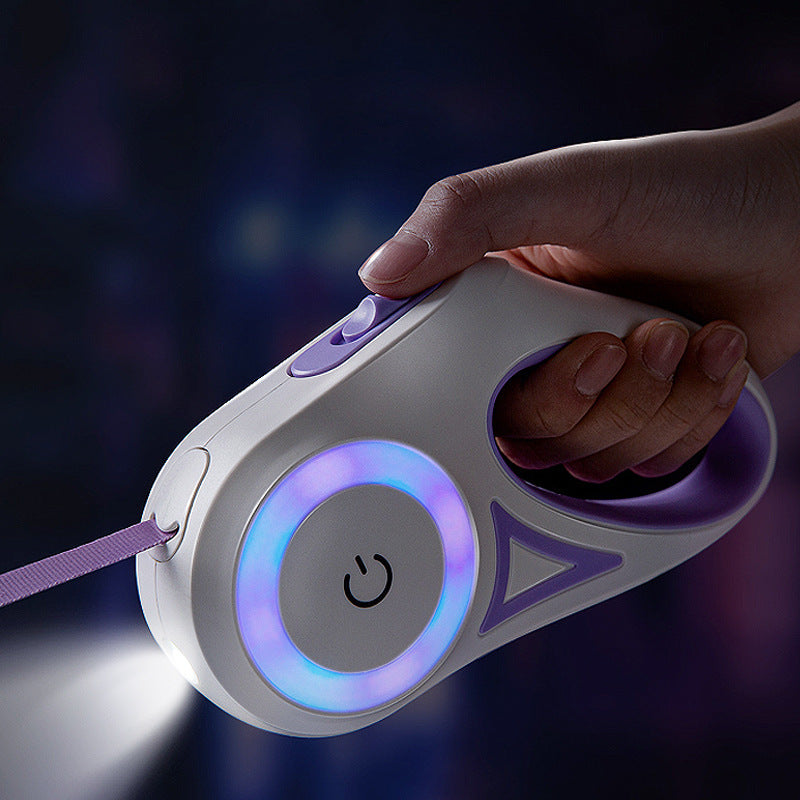 🐾 Retractable Dog Leash with Collar & LED Light.√√