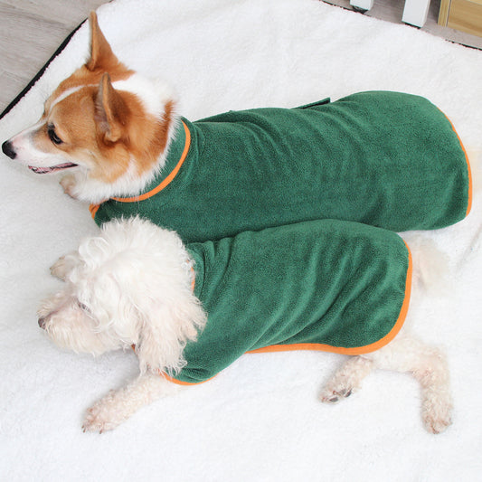 Comfy Microfiber Pet Bathrobe.√√